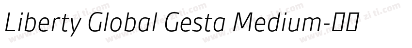 Liberty Global Gesta Medium字体转换